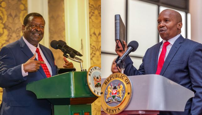 Mudavadi appointed acting CS for Interior ahead of Kindiki’s swearing as DP on Friday
