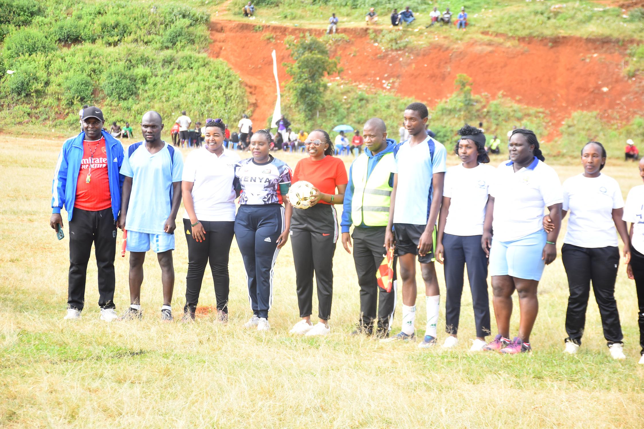 She spoke at General Kago stadium in Kangema town during the Kangema Sports Day she organised alongside Charlene Ruto and other organisations.