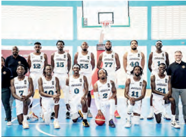 Nairobi City thunder players pose for a photo