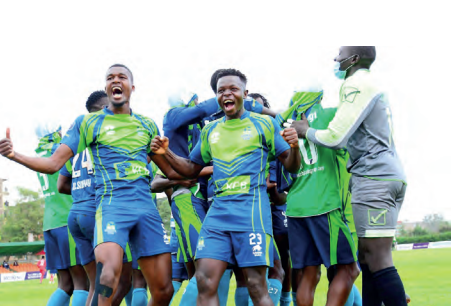 KCB players celebrate in a past match