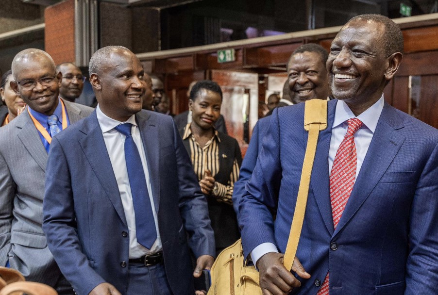Ruto at KICC as DP faces Senate trial meters away