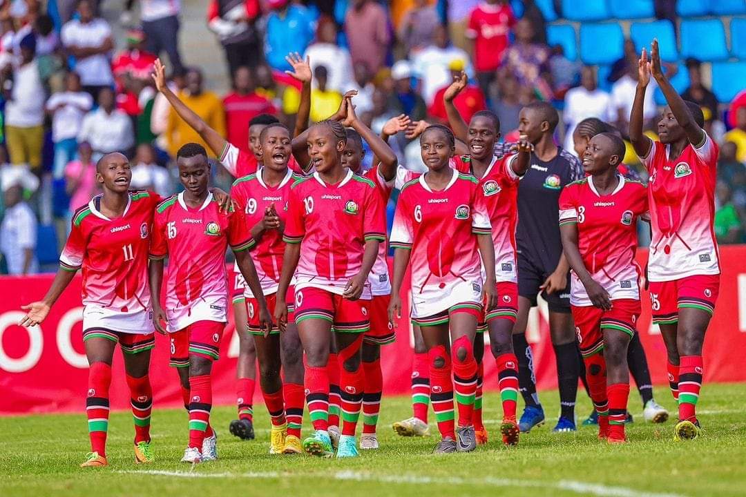Kenya's under-17 Junior Starlets in a past match