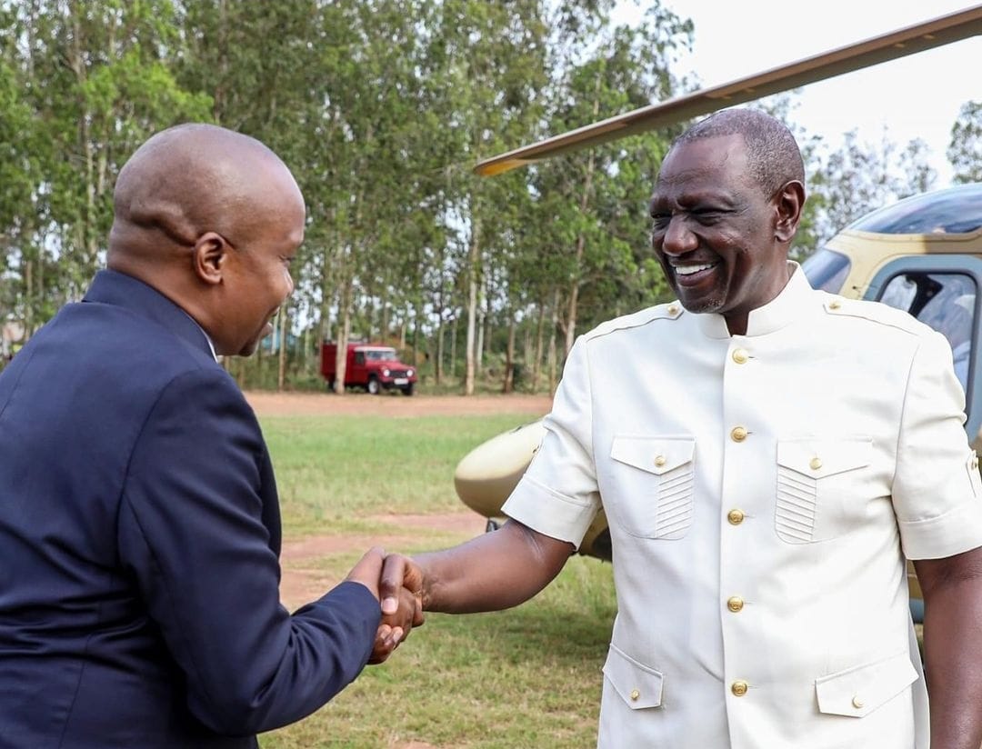 Naibu Rais mteule Kithure Kindiki ampokea Ruto Kwale kabla ya sherehe ya Mashujaa