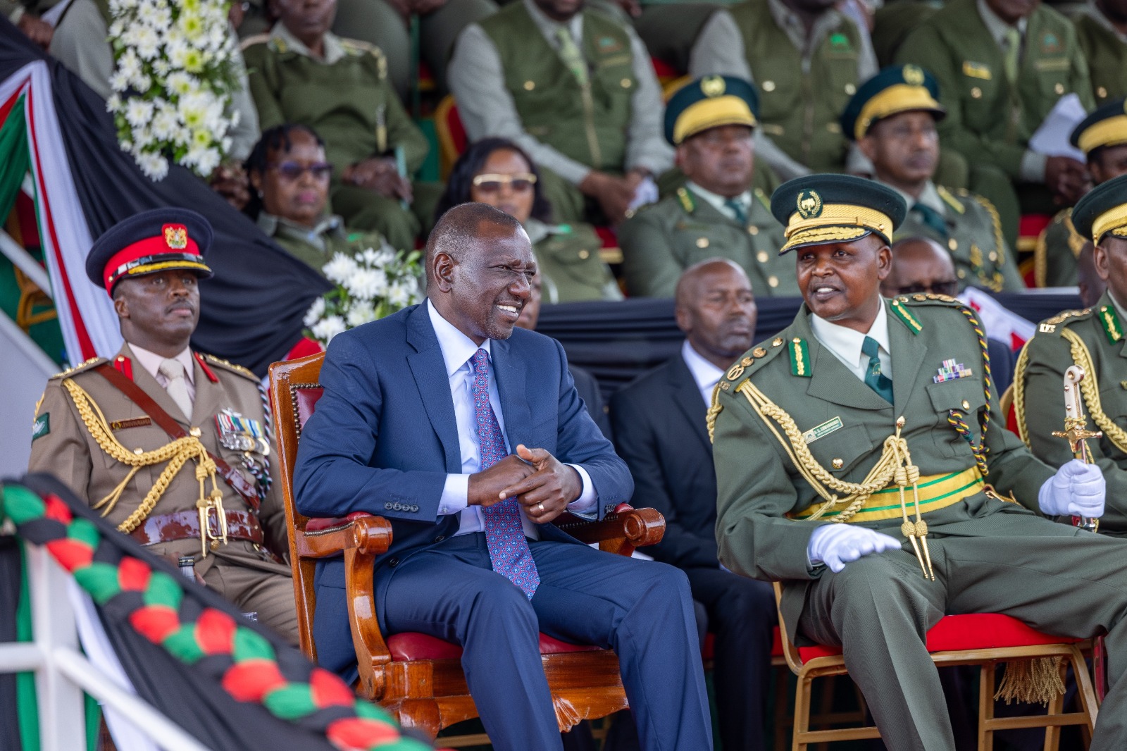 [PHOTOS] Ruto graces KFS pass-out parade in Nakuru