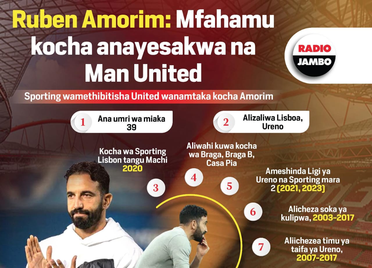 Ruben Amorin: Mfahamu zaidi kocha atakayechukua mikoba ya Erik ten Hag katika Man United