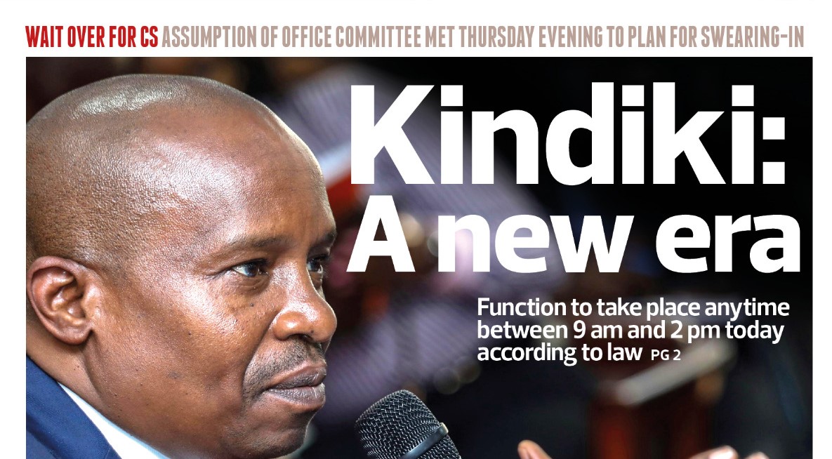 Newsbrief! Kithure Kindiki: A new era