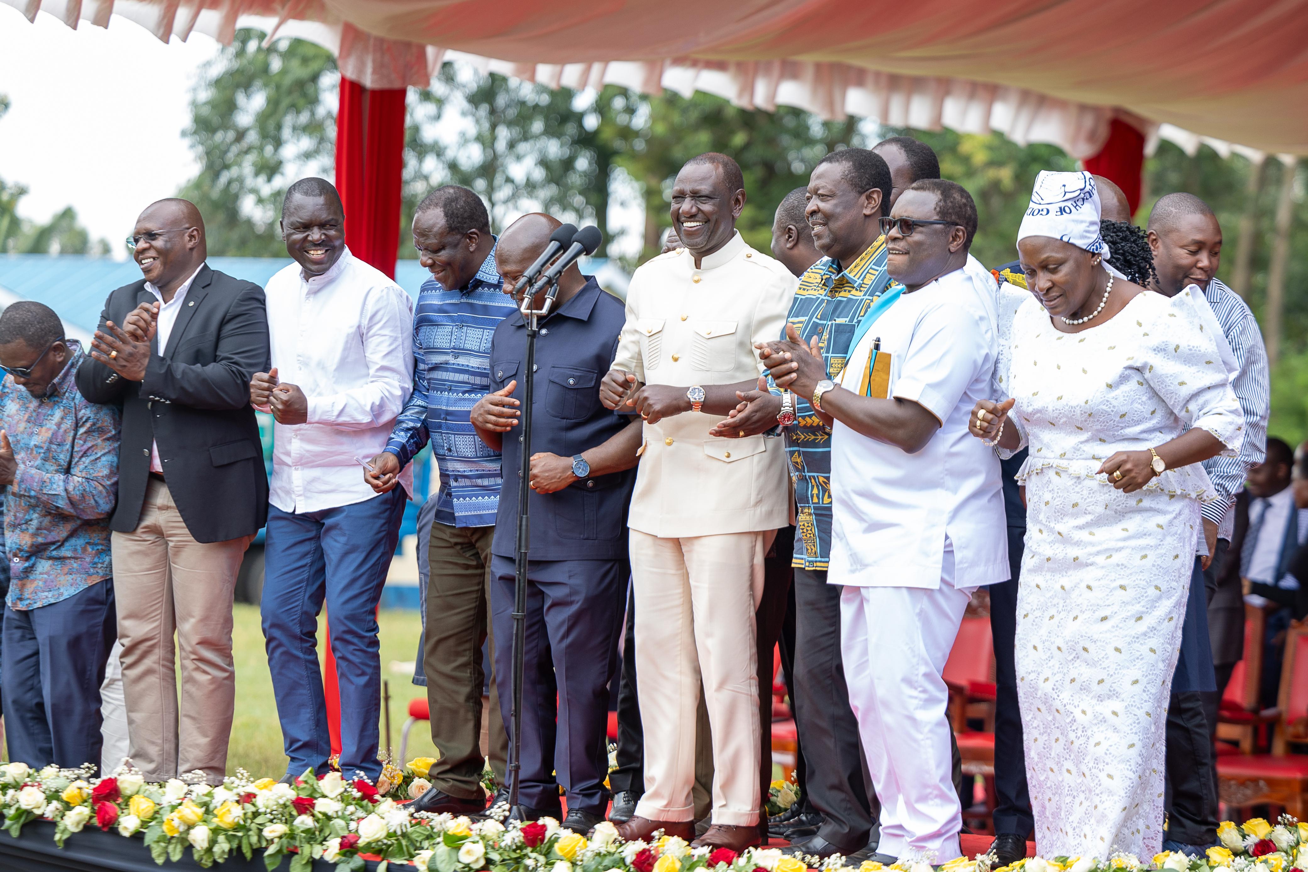 [PHOTOS] Ruto attends church service in Kakamega