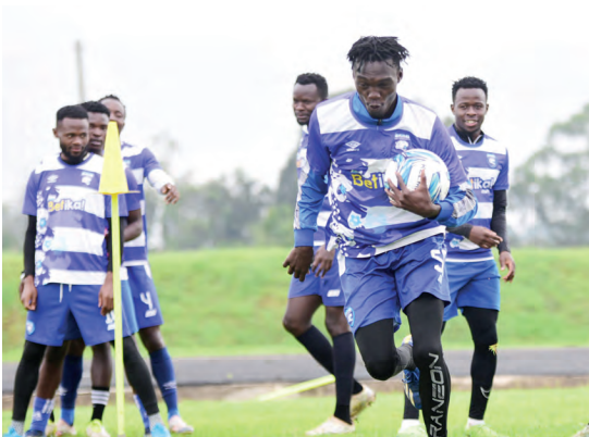 AFC Leopards players during a training session