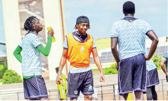 Gor Mahia players during a training session