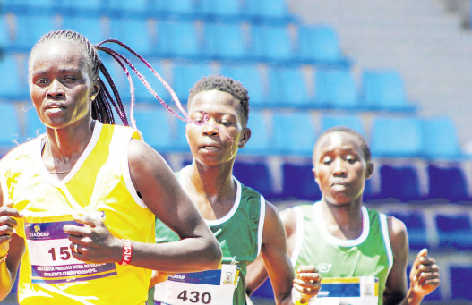 Visiline Jepkesho during a previous Athletics Kenya meeting