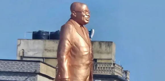 Raia wa Ghana walalamika baada ya rais kuzindua sanamu yake mwenyewe