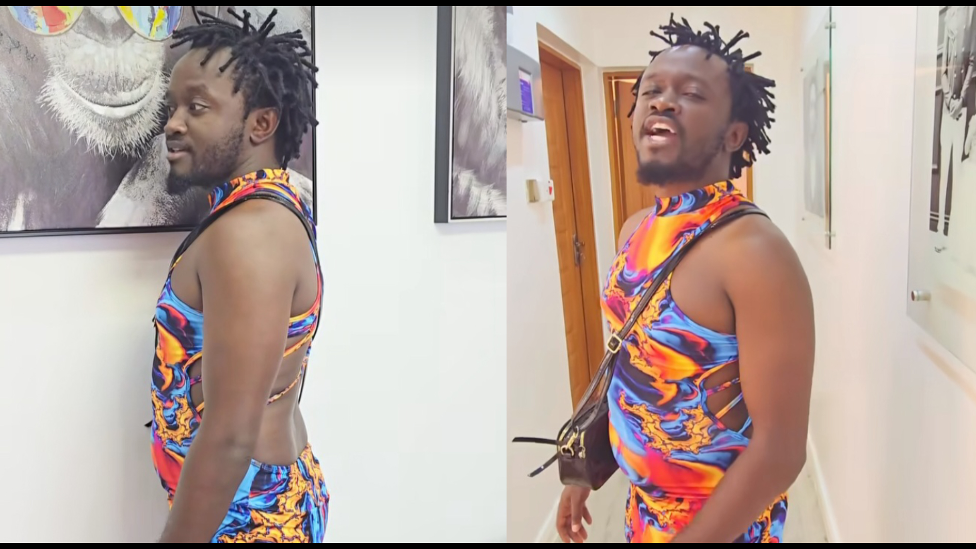 Bahati apata wakati mgumu kuwaelezea wanawe wa kike sababu ya kuvaa nguo za kike