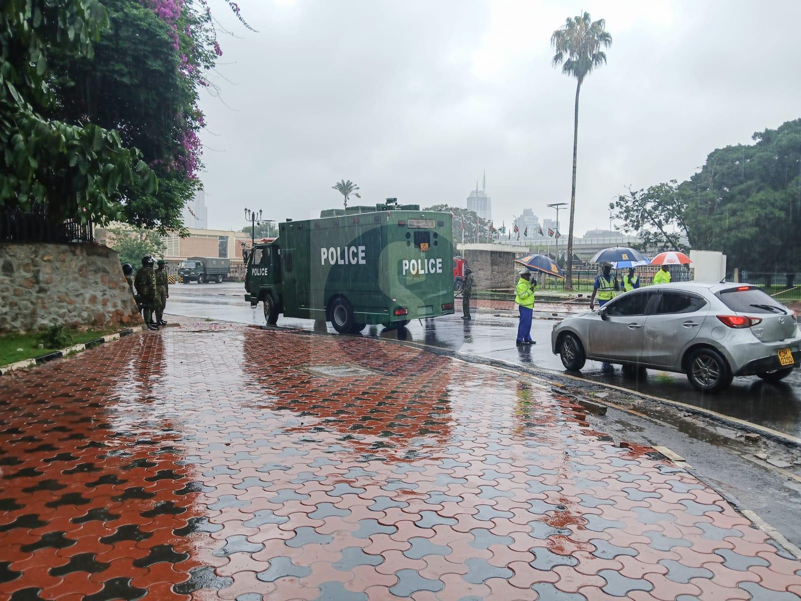 [PHOTOS] Security beefed up ahead of Ruto address