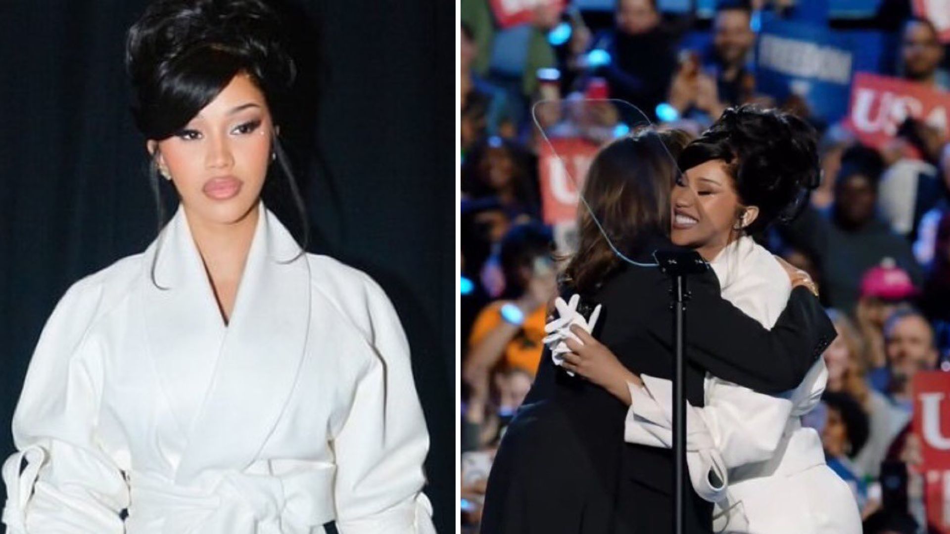 Cardi B's dramatic reactions after being attacked by Trump supporters