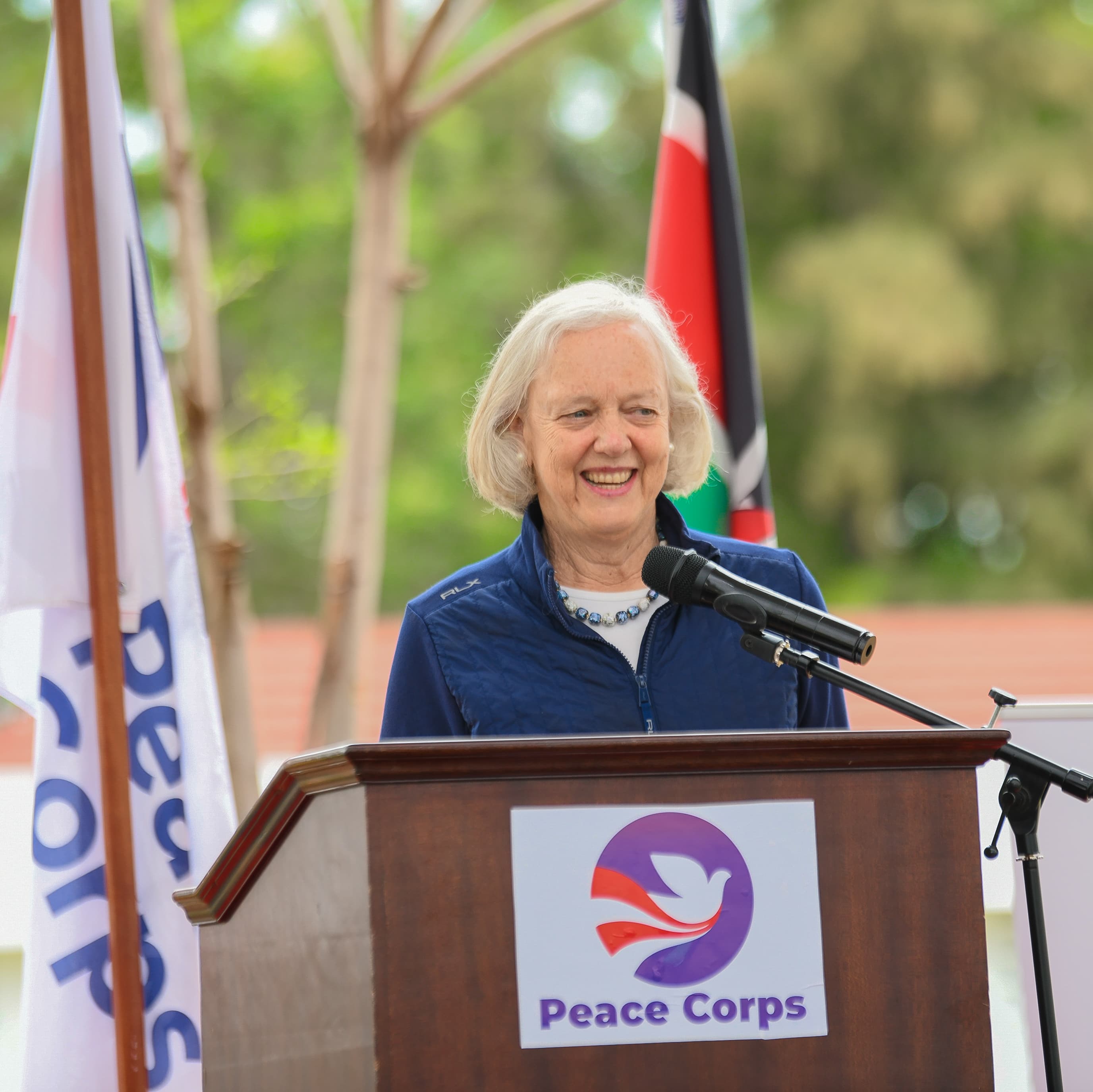 Kwaherini Wakenya! Whitman says as she exits