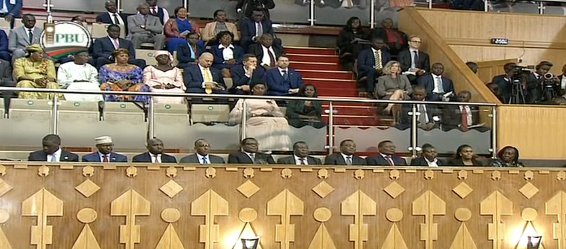 Leaders, family members present for Ruto's Parliament address