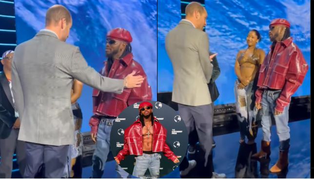 Diamond Platnumz elated as he meets Prince William in South Africa