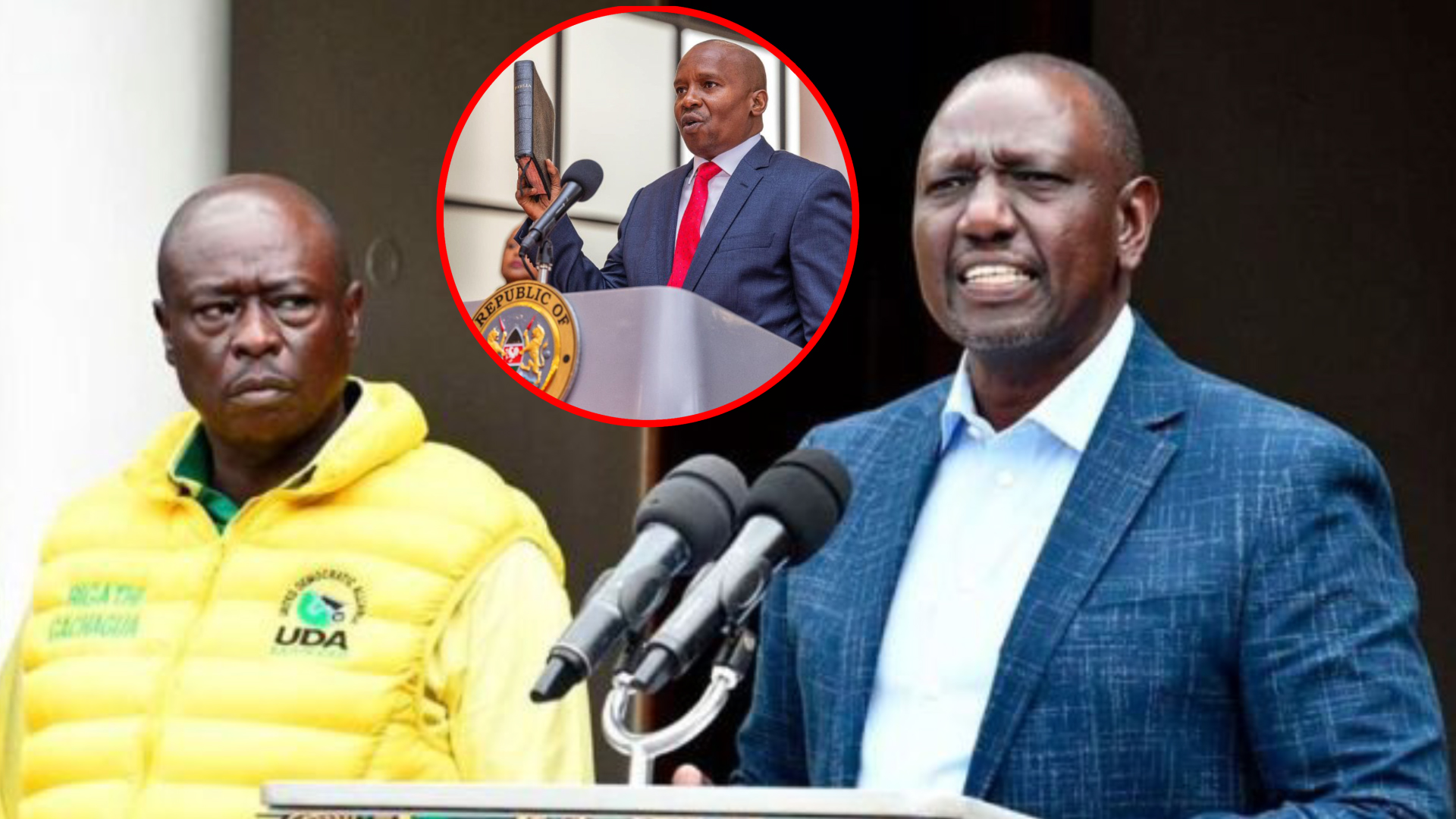 Ndoa ya kisiasa kati ya Ruto na Gachagua yafika mwisho huku Kindiki akiapishwa kama DP