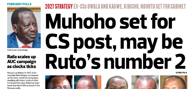 Muhoho set for CS post, may be Ruto's number 2