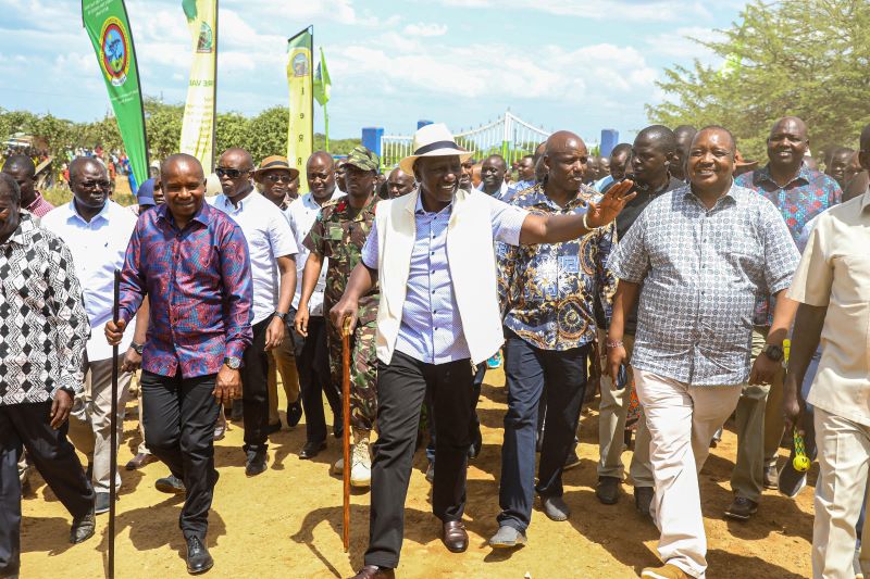 [PHOTOS] Ruto graces Kimalel goat auction in Baringo