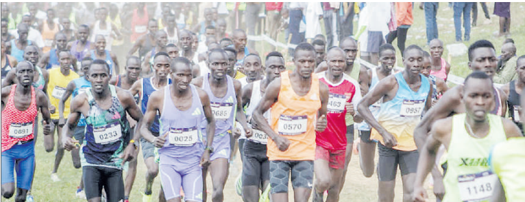 Athletes participate in the senior men’s 10km race/TEDDY MULEI