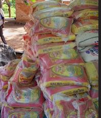 Detectives recover stolen rice in an operation in Makueni