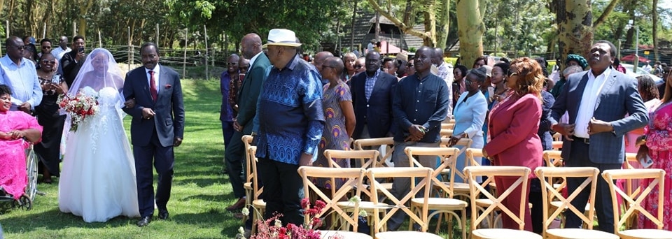 Photos: Uhuru Celebrates Kalonzo’s Daughter’s Big Day