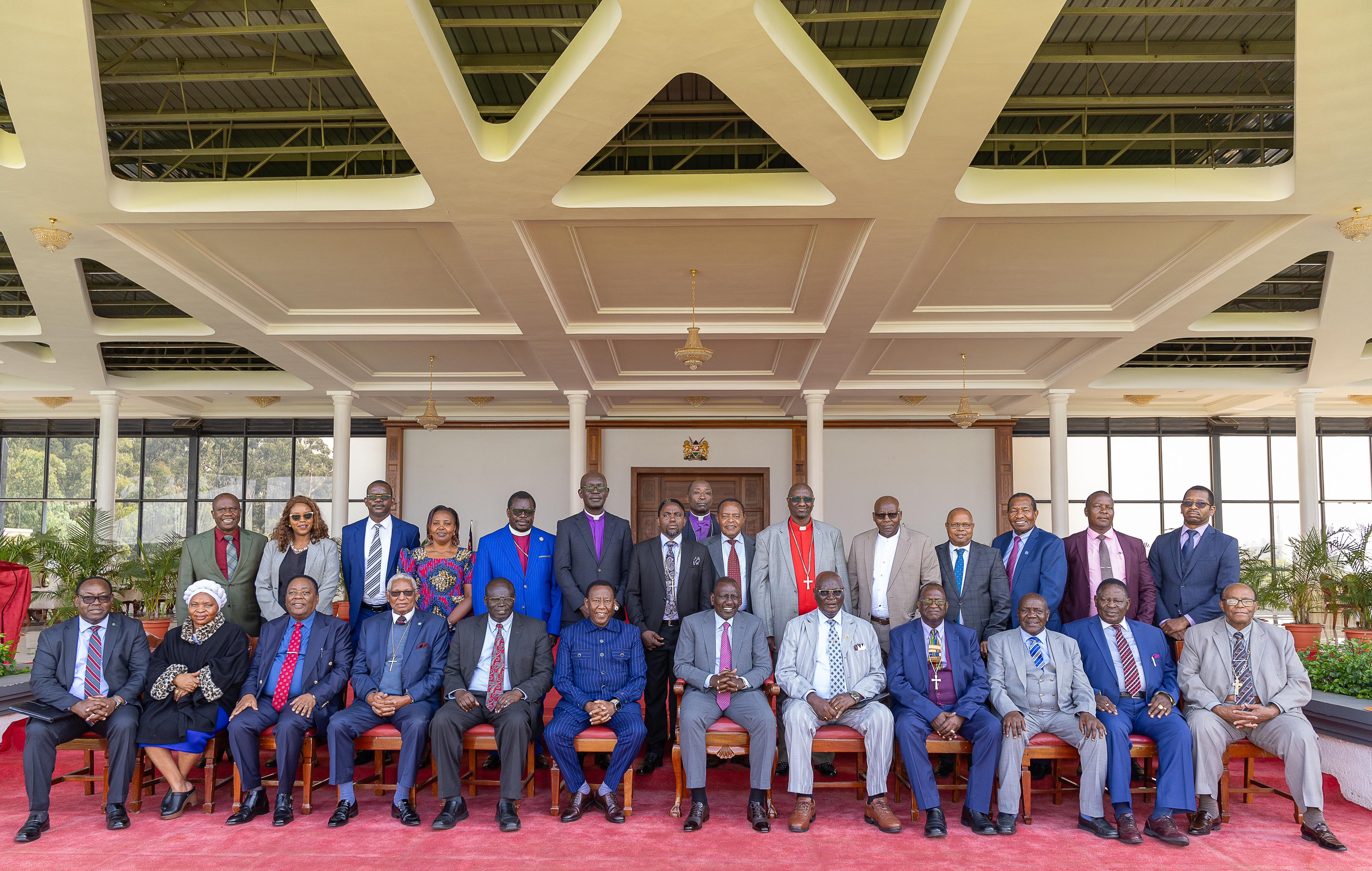 [PHOTOS] Ruto hosts church leaders at State House