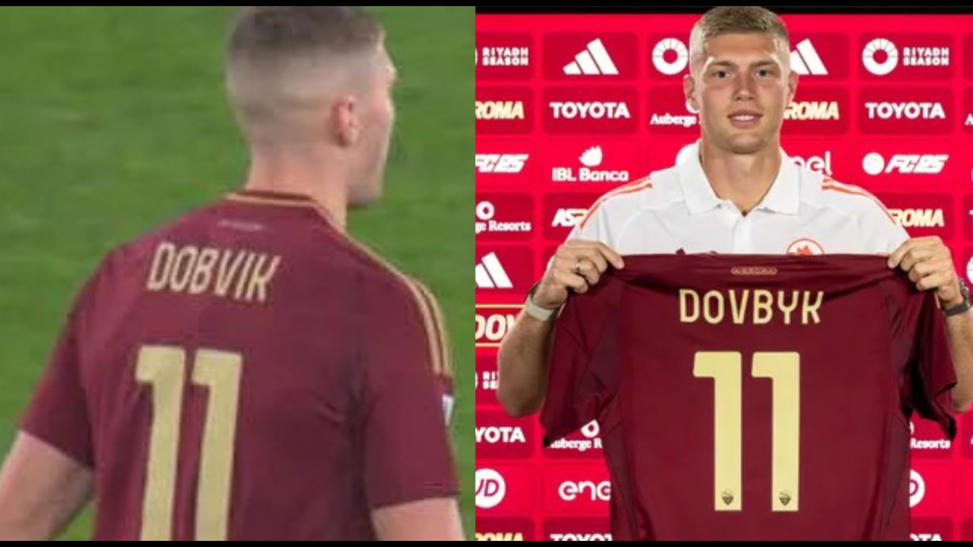 Dobvik Au Dovbyk? Mkanganyiko AS Roma Wakiandika Vibaya Jina La Mchezaji Wao Kwenye Jezi