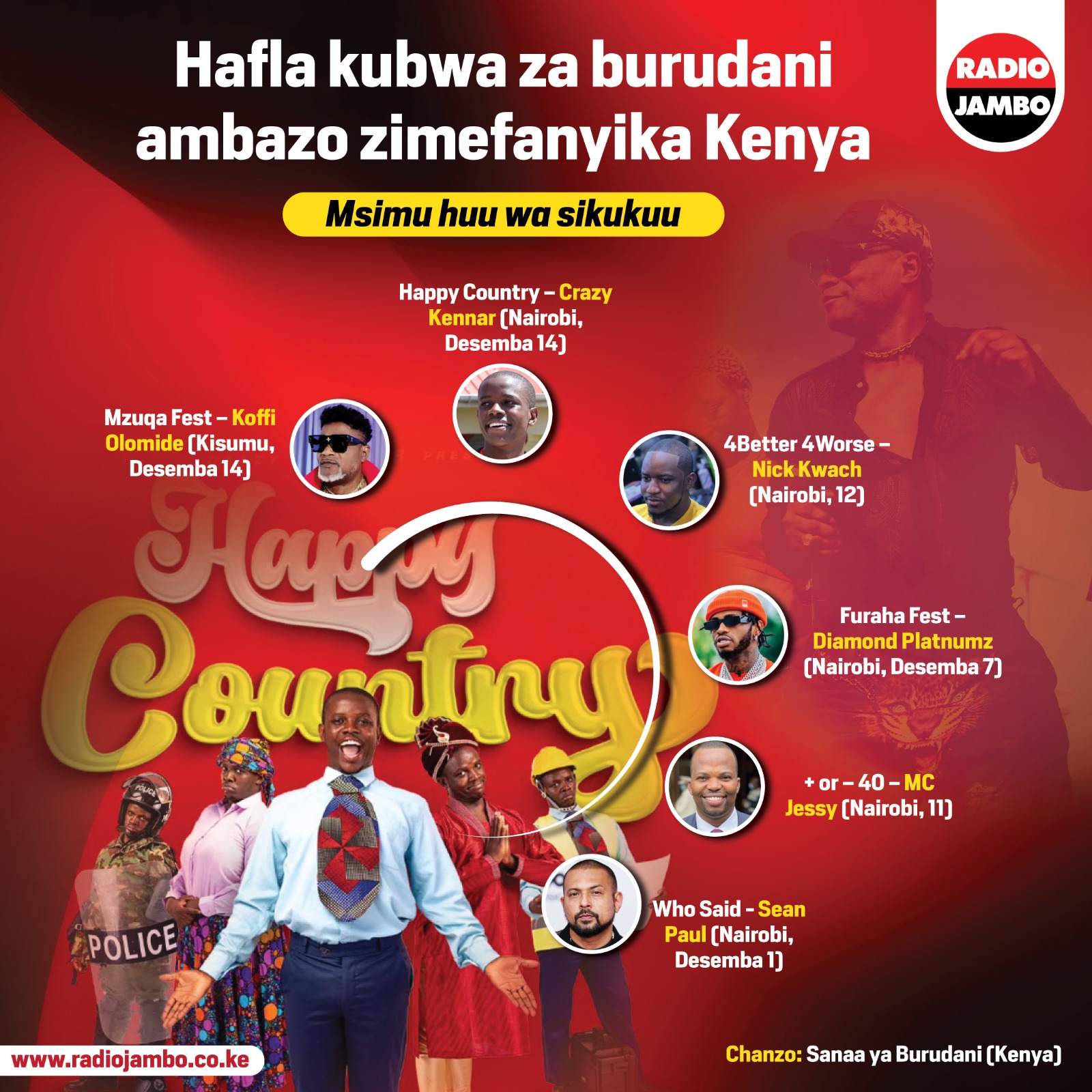 Hafla Kubwa Za Burudani Ambazo Zsimefanyika Nchini Kenya Msimu Huu Wa Sikukuu