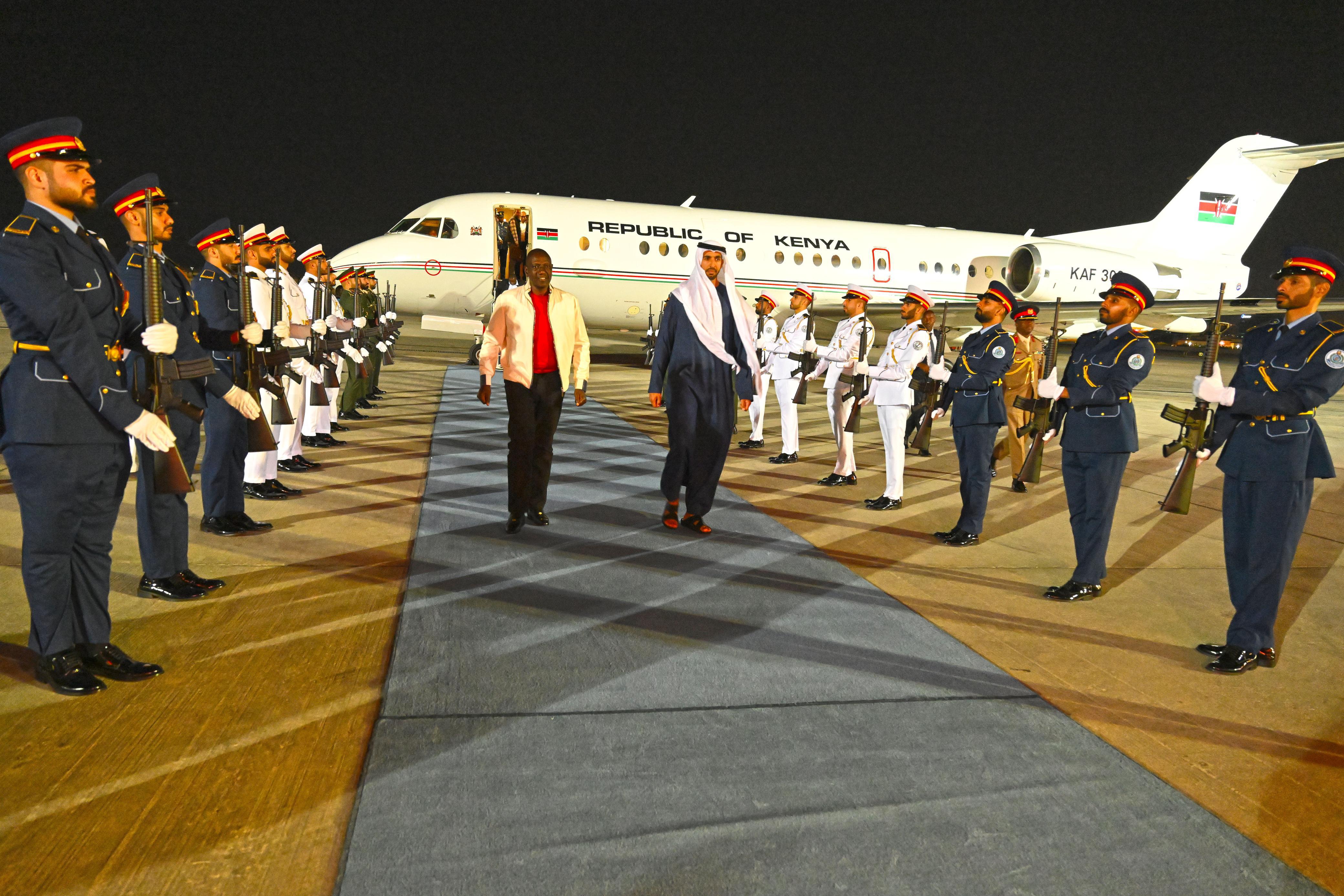 Ruto arrives in Dubai for ADSW Summit