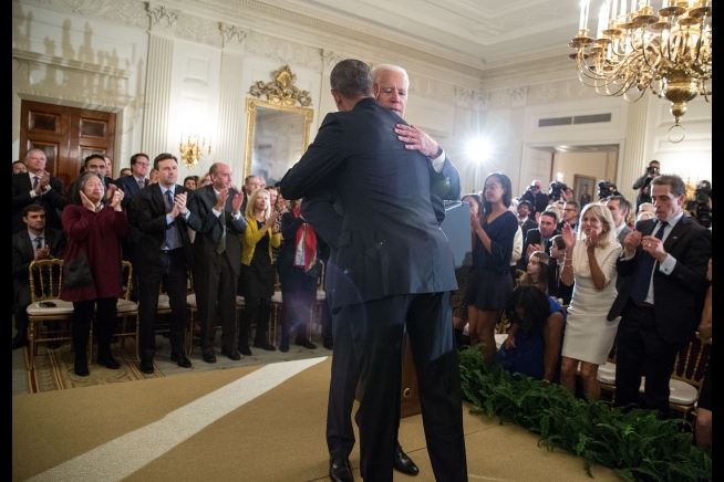 Obama to Biden: You showed up when US needed a leader