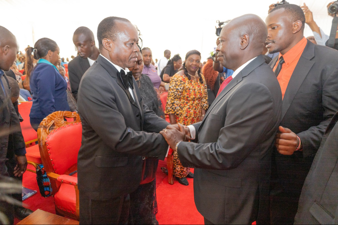 Gachagua attends burial of former Senator Kivuti’s son
