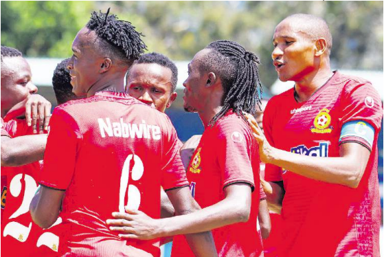 Police FC players celebrate /HANDOUT