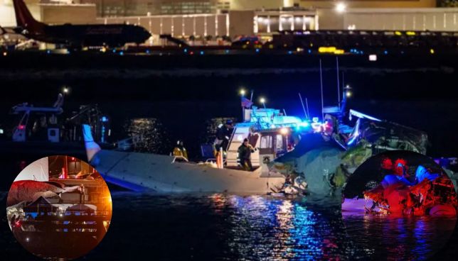 American Airlines Flight Carrying 60 People Collides with Army Helicopter
