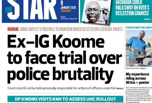 News Brief: Ex-IG Koome to face trial over police brutality