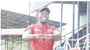 Vincent Onyala during a training session on Wednesday /CHARLENE MALWA