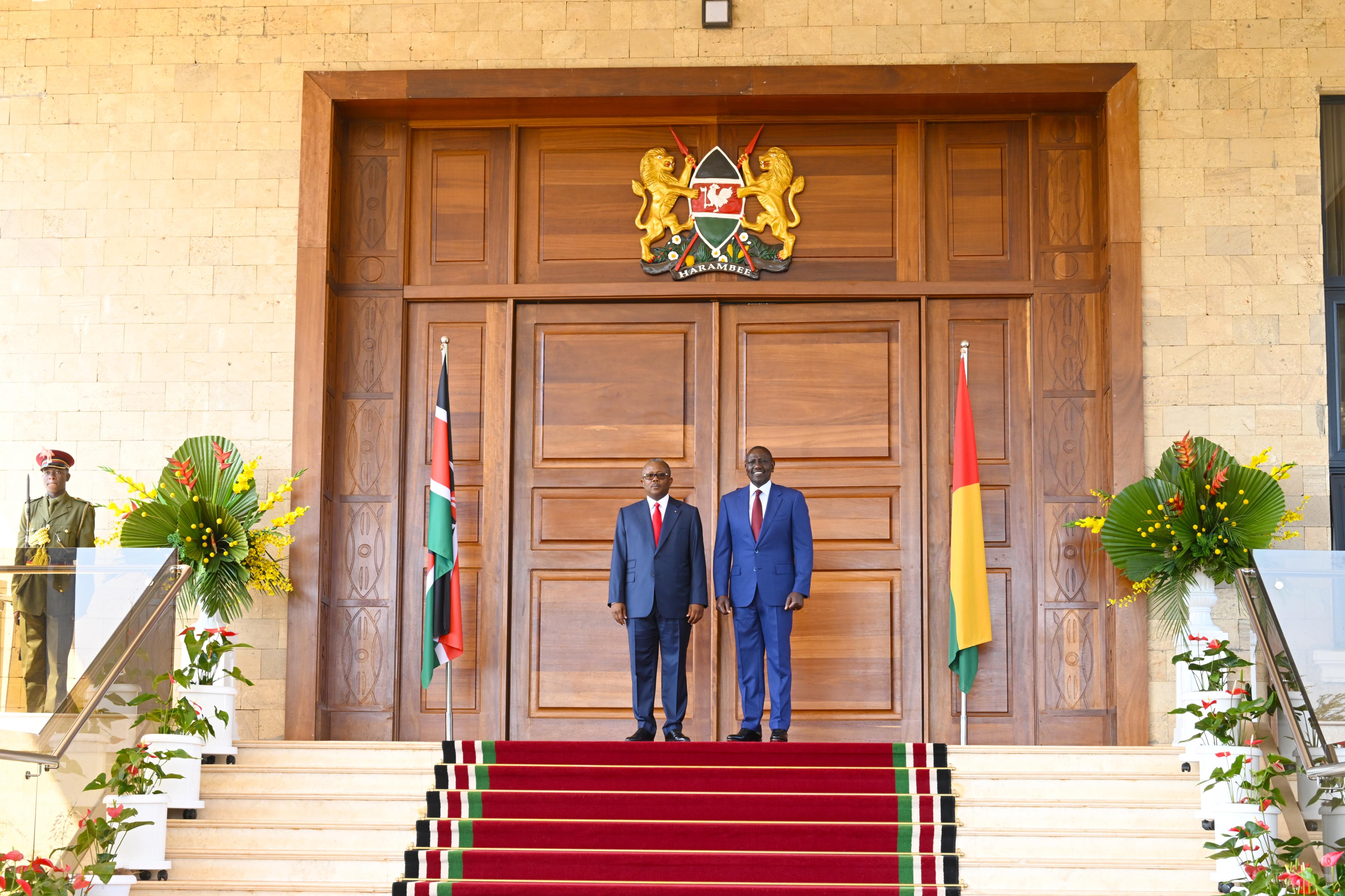 [PHOTOS] Ruto hosts Guinea Bissau President