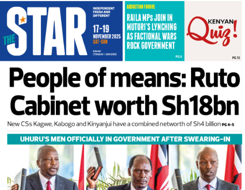 News Brief: People of means - Ruto Cabinet worth Sh18bn