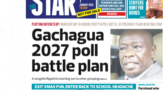 News Brief: Gachagua 2027 poll battle plan
