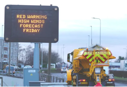 Red warnings for millions as Storm Éowyn batters UK