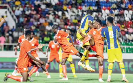 Action between Harambee Stars and Tanzania during the ongoing Mapinduzi Cup /HANDOUT