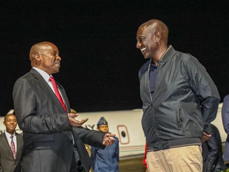 [PHOTOS] Ruto jets back from Ghana