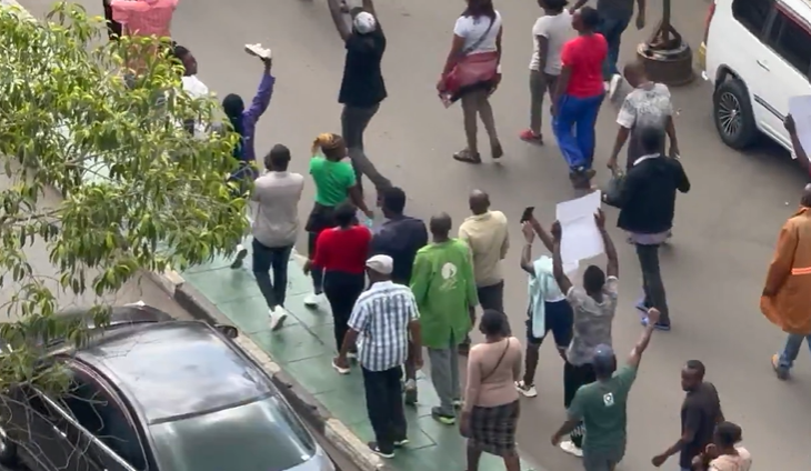 City hawkers protest against order to keep off CBD
