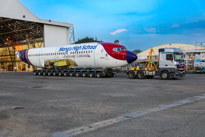 KQ donates Boeing 737 aircraft to Mang’u School