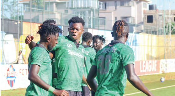 Gor Mahia players celebrate during a recent match./CHARLENE MALWA