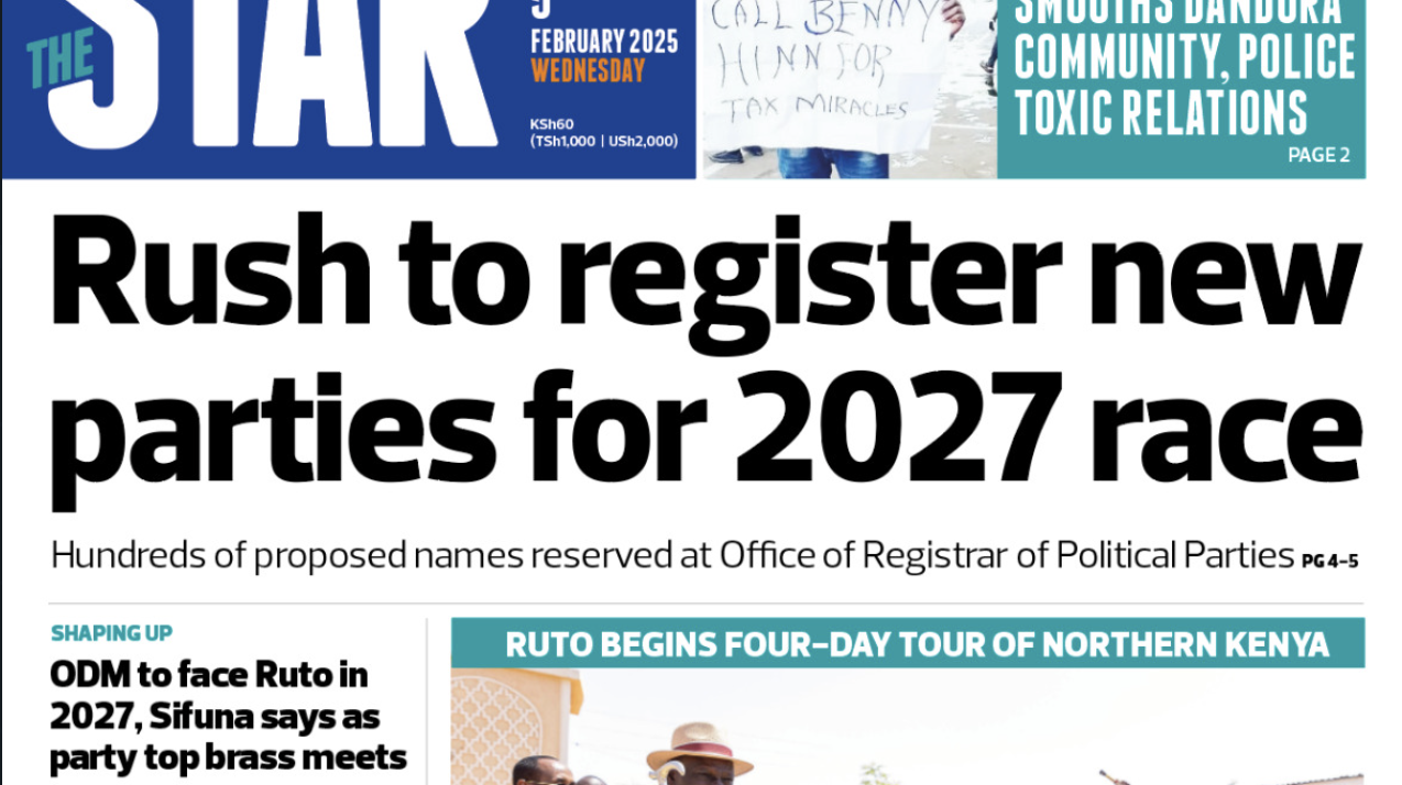News Brief: Rush to register new parties for 2027 race