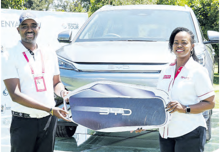 Magical Kenya Open hole-in-one winner to drive away in new BYD Atto 3 Electric Vehicle