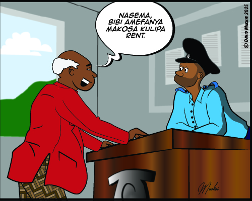 JIJI NDOGO: Wife sleeps on the job of paying rent