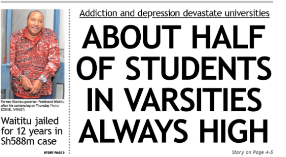 News Brief: About half of students in varsities always high
